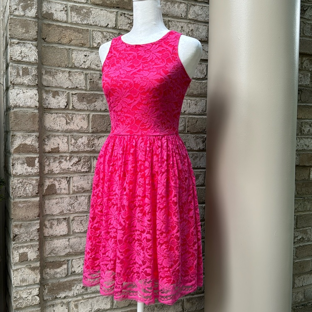 UP by Ultra Pink Lace Dress - XS